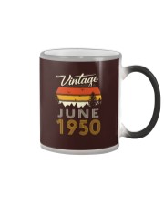 June 1950 Vintage June Birthday Color Changing Mug tile