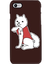 Samoyed Dog Tattoo I Love Mom Phone Case tile