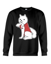 Samoyed Dog Tattoo I Love Mom Crewneck Sweatshirt tile
