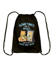 Shiba Inu Dog Laugh And Laugh Drawstring Bag tile