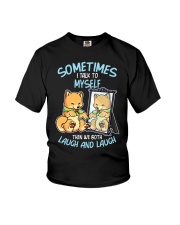 Shiba Inu Dog Laugh And Laugh Youth T-Shirt tile