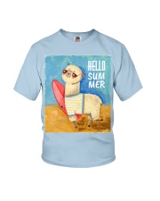 Llama Hello Summer Llama 1 Youth T-Shirt tile