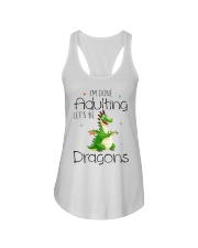 Dragon I'm Done Adulting Ladies Flowy Tank tile