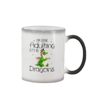 Dragon I'm Done Adulting Color Changing Mug tile