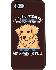 Golden Retriever Dog My Brain Is Full Phone Case tile