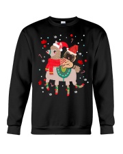 Pug Dog Lover Tee Llama Dog Christmas Crewneck Sweatshirt tile
