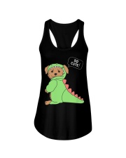 Golden Retriever Dog So Cute Ladies Flowy Tank tile