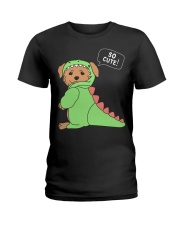 Golden Retriever Dog So Cute Ladies T-Shirt tile