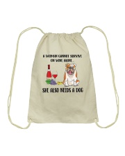 Bulldog Dog She Also Needs A Dog 040220-2 Drawstring Bag tile