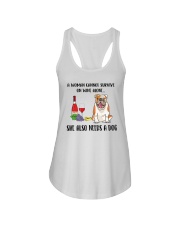 Bulldog Dog She Also Needs A Dog 040220-2 Ladies Flowy Tank tile
