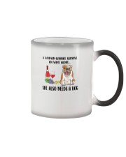Bulldog Dog She Also Needs A Dog 040220-2 Color Changing Mug tile