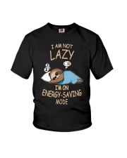 Sloth I'm not Lazy I'm On My Energy Saving Mode Youth T-Shirt tile