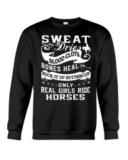 Horse Real Girls Ride Horses Crewneck Sweatshirt tile