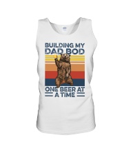 Father Building My Dad Bod One Beer At A Time Unisex Tank tile