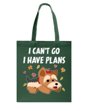 Terrier Dog I Can't Go I Have Plans Tote Bag tile