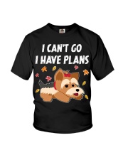 Terrier Dog I Can't Go I Have Plans Youth T-Shirt tile