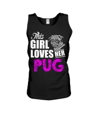 Pug Dog This Girl Loves Her Pug Unisex Tank tile