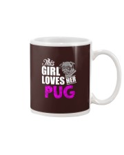 Pug Dog This Girl Loves Her Pug Mug tile