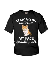 Cat If My Mouth Doesn't Say Youth T-Shirt tile