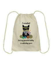 Cat My Favorite Hobby Is Collecting Yarn Drawstring Bag tile
