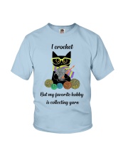 Cat My Favorite Hobby Is Collecting Yarn Youth T-Shirt tile
