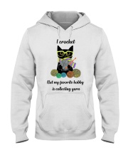 Cat My Favorite Hobby Is Collecting Yarn Hooded Sweatshirt front
