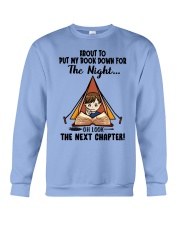 Book Oh Look The Next Chapter Camping Crewneck Sweatshirt tile