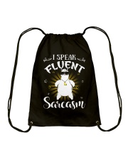 Llama I Speak Fluent Sarcasm Drawstring Bag tile