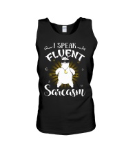 Llama I Speak Fluent Sarcasm Unisex Tank tile