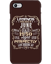June Legends Born In June 1950 70 Years Old Phone Case tile