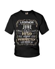 June Legends Born In June 1950 70 Years Old Youth T-Shirt tile