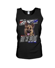 German Shepherd Dog Nice Button Unisex Tank tile