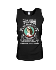 Nurse I'm Hard Headed Not Hard Hearted Unisex Tank tile