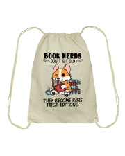 Corgi Dog Book Nerds Drawstring Bag tile