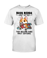Corgi Dog Book Nerds Classic T-Shirt tile