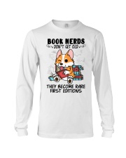 Corgi Dog Book Nerds Long Sleeve Tee tile