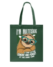Sloth I'm Multitasking Tote Bag tile