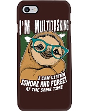 Sloth I'm Multitasking Phone Case tile