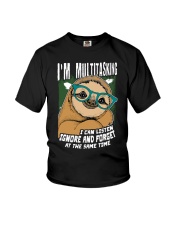 Sloth I'm Multitasking Youth T-Shirt tile