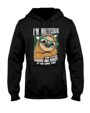 Sloth I'm Multitasking Hooded Sweatshirt front
