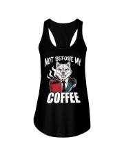 Shiba Inu Dog Not Before My Coffee Ladies Flowy Tank tile