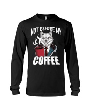 Shiba Inu Dog Not Before My Coffee Long Sleeve Tee tile