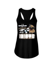 Pug Dog I'm Intolerant To Lactose And Idiots Ladies Flowy Tank tile