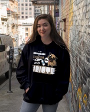 Pug Dog I'm Intolerant To Lactose And Idiots Hooded Sweatshirt lifestyle-unisex-hoodie-front-1