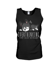 Husky Dog Overthinking Unisex Tank tile