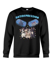 Bulldog Dog Antidepression Crewneck Sweatshirt tile