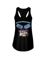Bulldog Dog Antidepression Ladies Flowy Tank tile