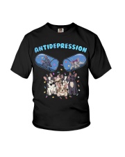 Bulldog Dog Antidepression Youth T-Shirt tile