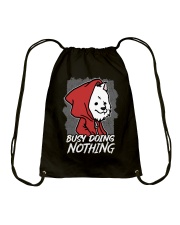 Samoyed Dog Busy Doing Nothing Drawstring Bag tile