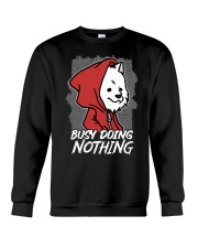 Samoyed Dog Busy Doing Nothing Crewneck Sweatshirt tile